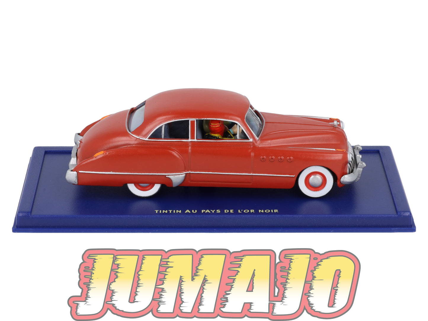 TIN10 Voiture 1/43 TINTIN atlas BUICK Americaine Rouge De Tintin Au Pays De L'or Noire Années 40