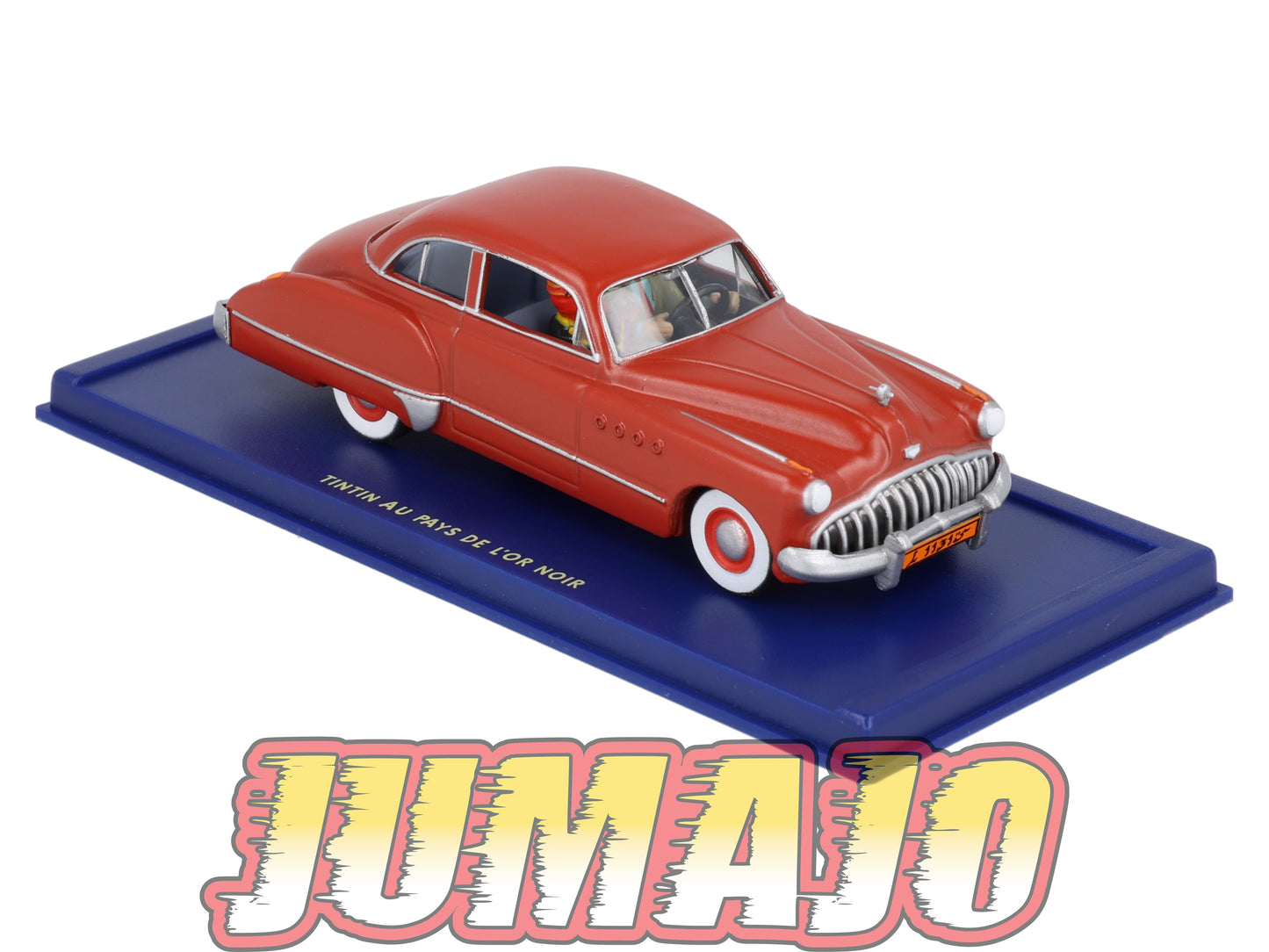 TIN10 Voiture 1/43 TINTIN atlas BUICK Americaine Rouge De Tintin Au Pays De L'or Noire Années 40