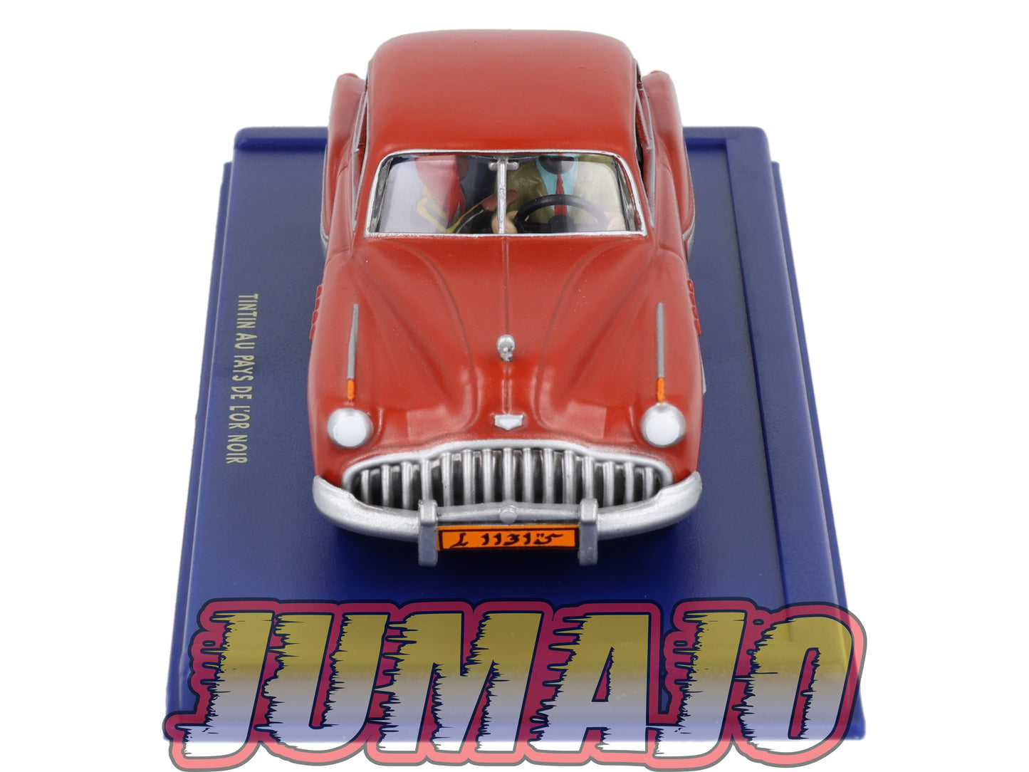 TIN10 Voiture 1/43 TINTIN atlas BUICK Americaine Rouge De Tintin Au Pays De L'or Noire Années 40