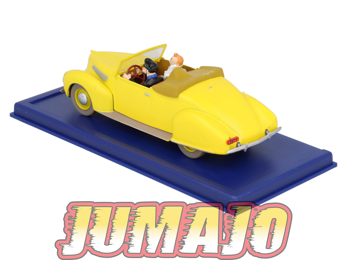 TIN12 Voiture 1/43 TINTIN atlas LINCOLN Zephyr Cabriolet Capitaine Haddock Les Sept Boules De Cristal 1939