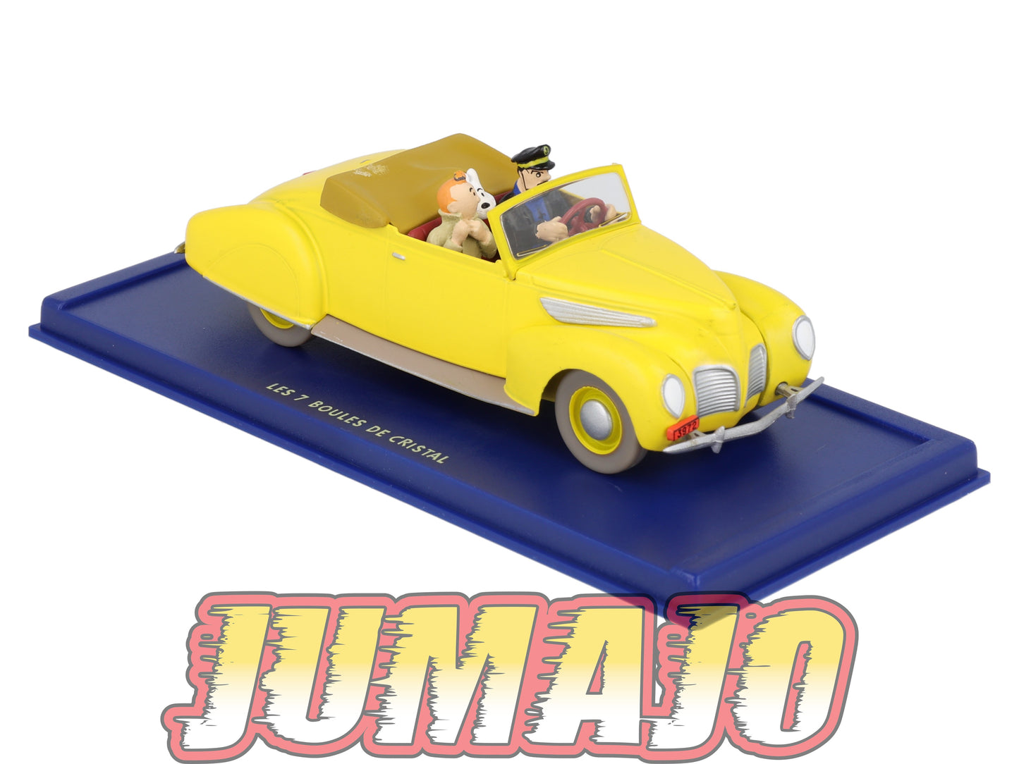 TIN12 Voiture 1/43 TINTIN atlas LINCOLN Zephyr Cabriolet Capitaine Haddock Les Sept Boules De Cristal 1939