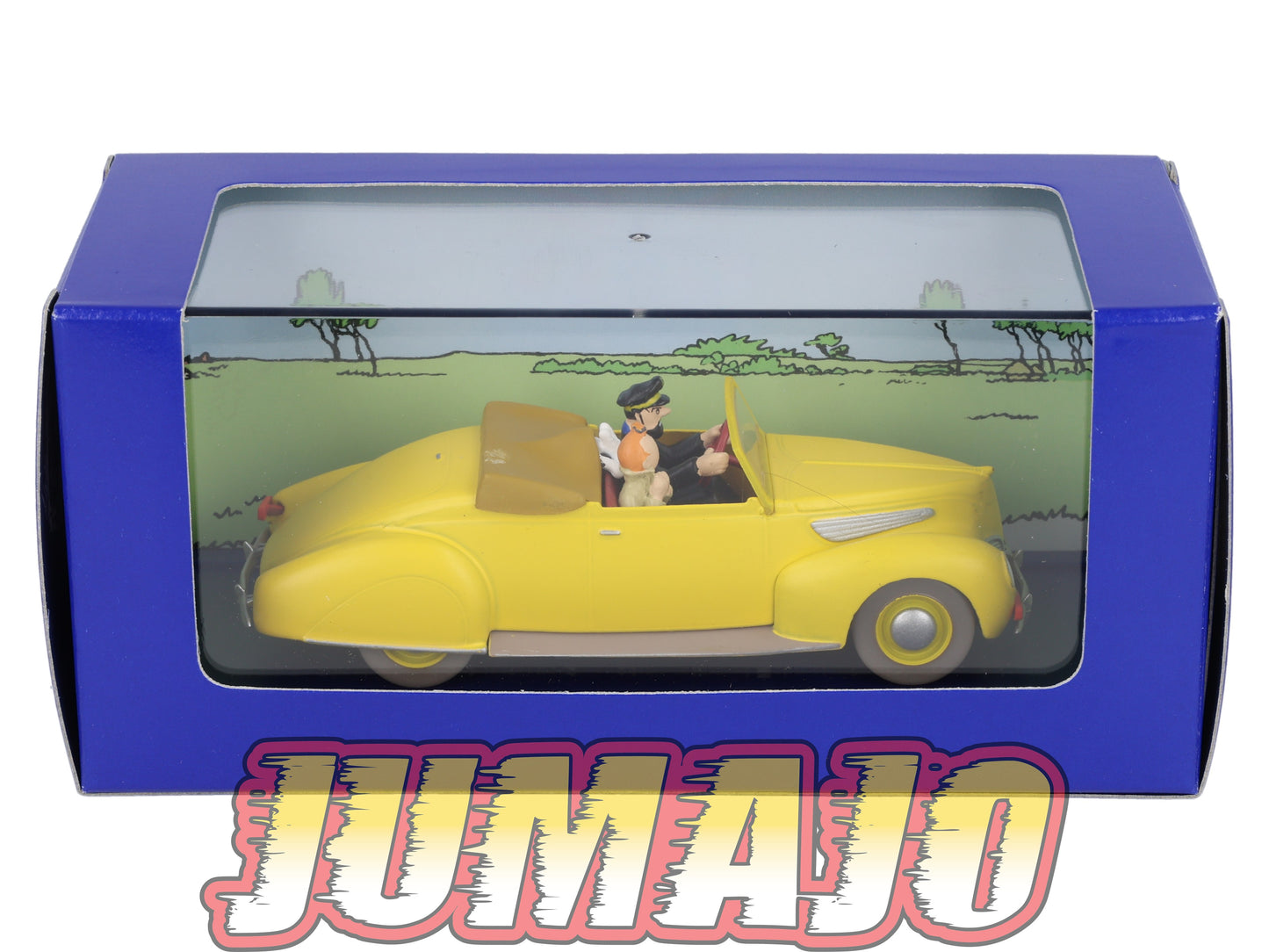 TIN12 Voiture 1/43 TINTIN atlas LINCOLN Zephyr Cabriolet Capitaine Haddock Les Sept Boules De Cristal 1939