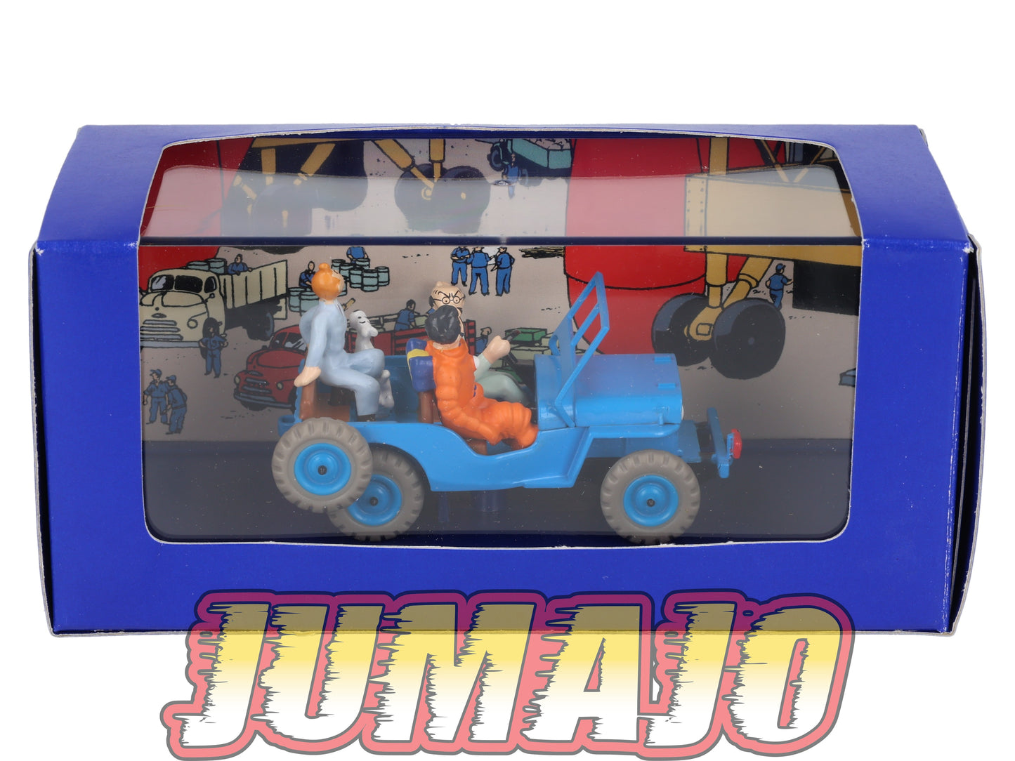 TIN1 Voiture 1/43 TINTIN atlas JEEP Willys CJ2A Objectif Lune 1946