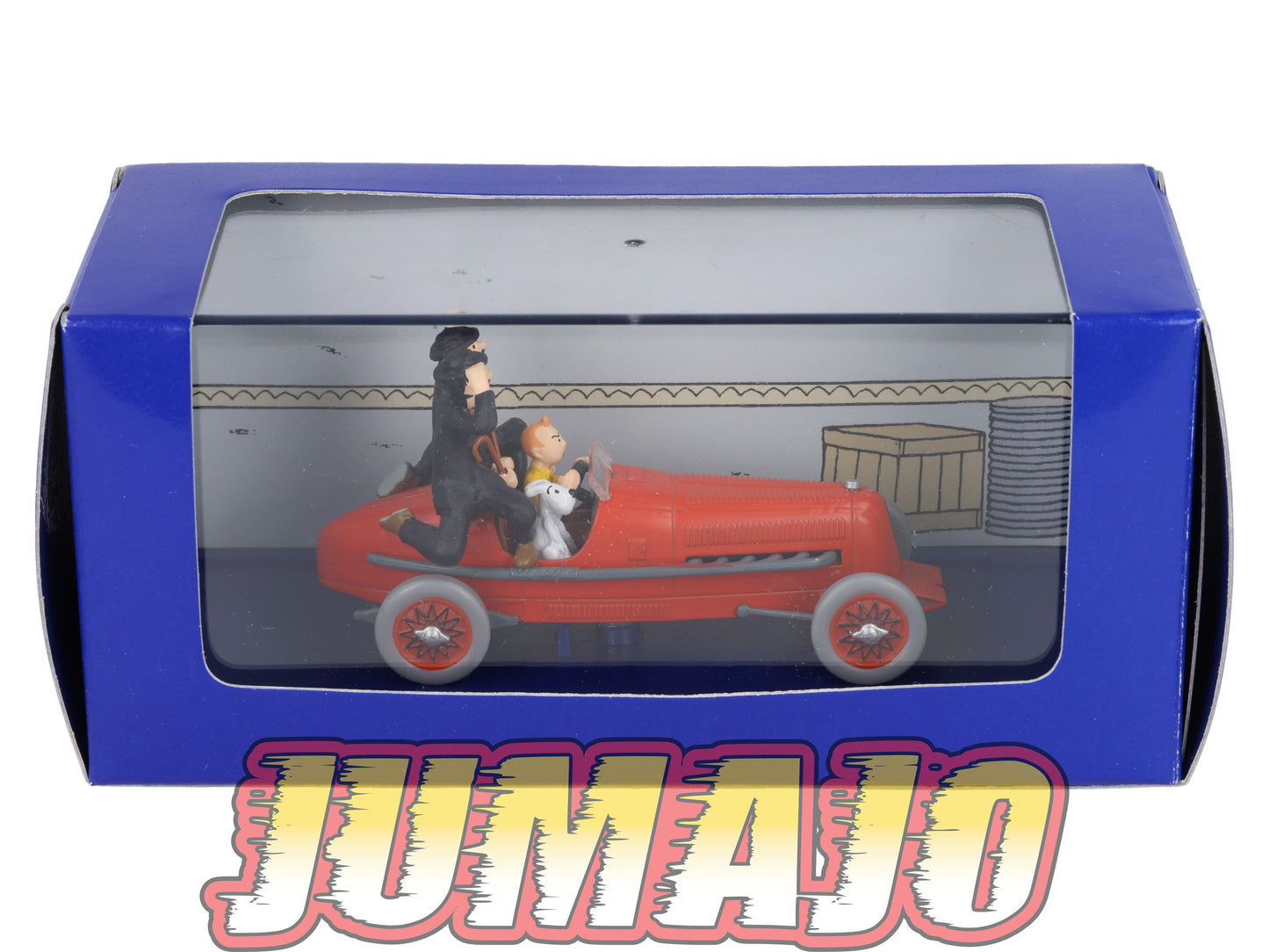 TIN2 Voiture 1/43 TINTIN atlas Le Bolide Rouge Des Cigares Du Pharaon Années 30