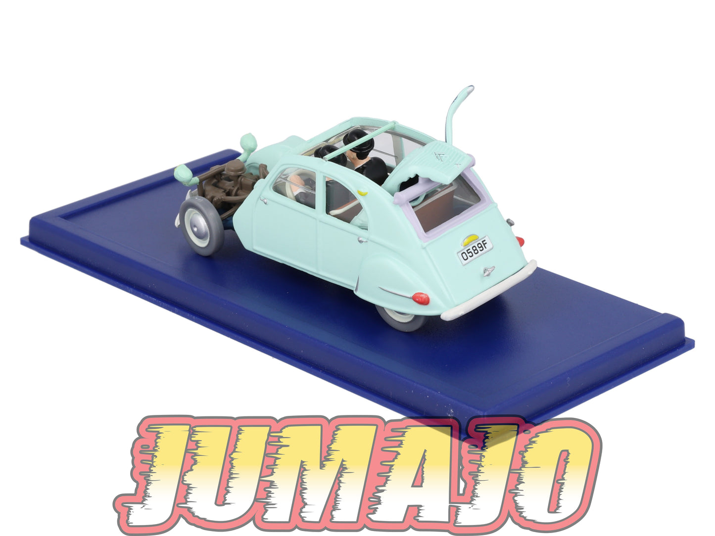 TIN33 Voiture 1/43 TINTIN atlas CITROËN 2CV Emboutie Bijoux De La Castafiore 1954