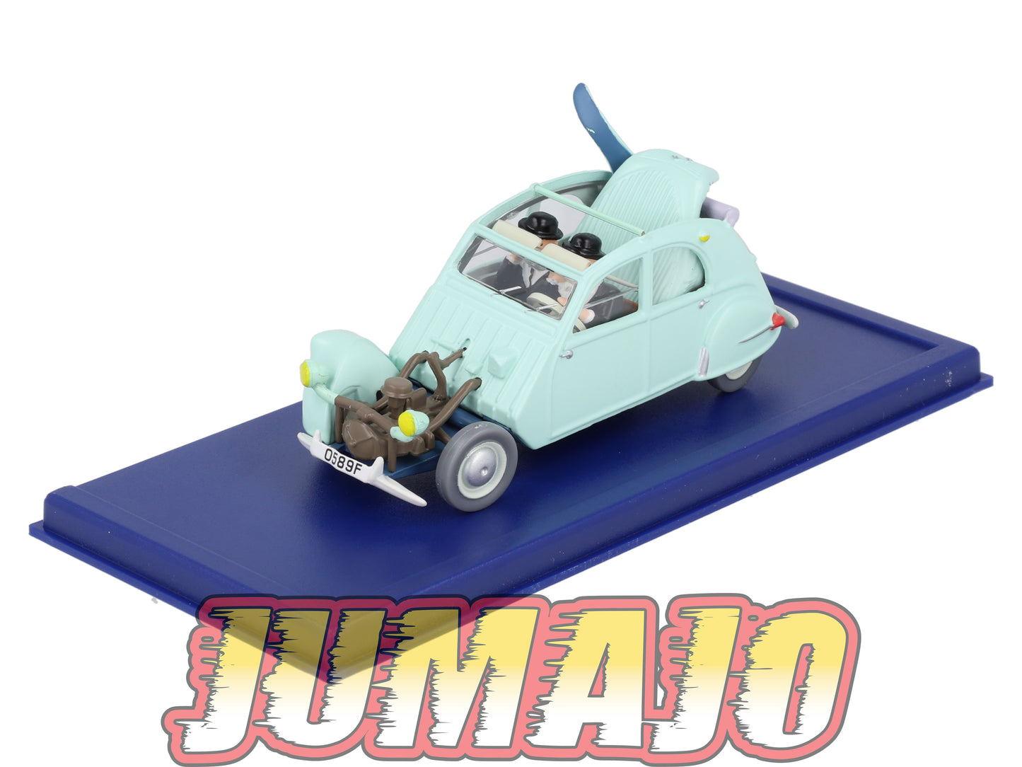 TIN33 Voiture 1/43 TINTIN atlas CITROËN 2CV Emboutie Bijoux De La Castafiore 1954