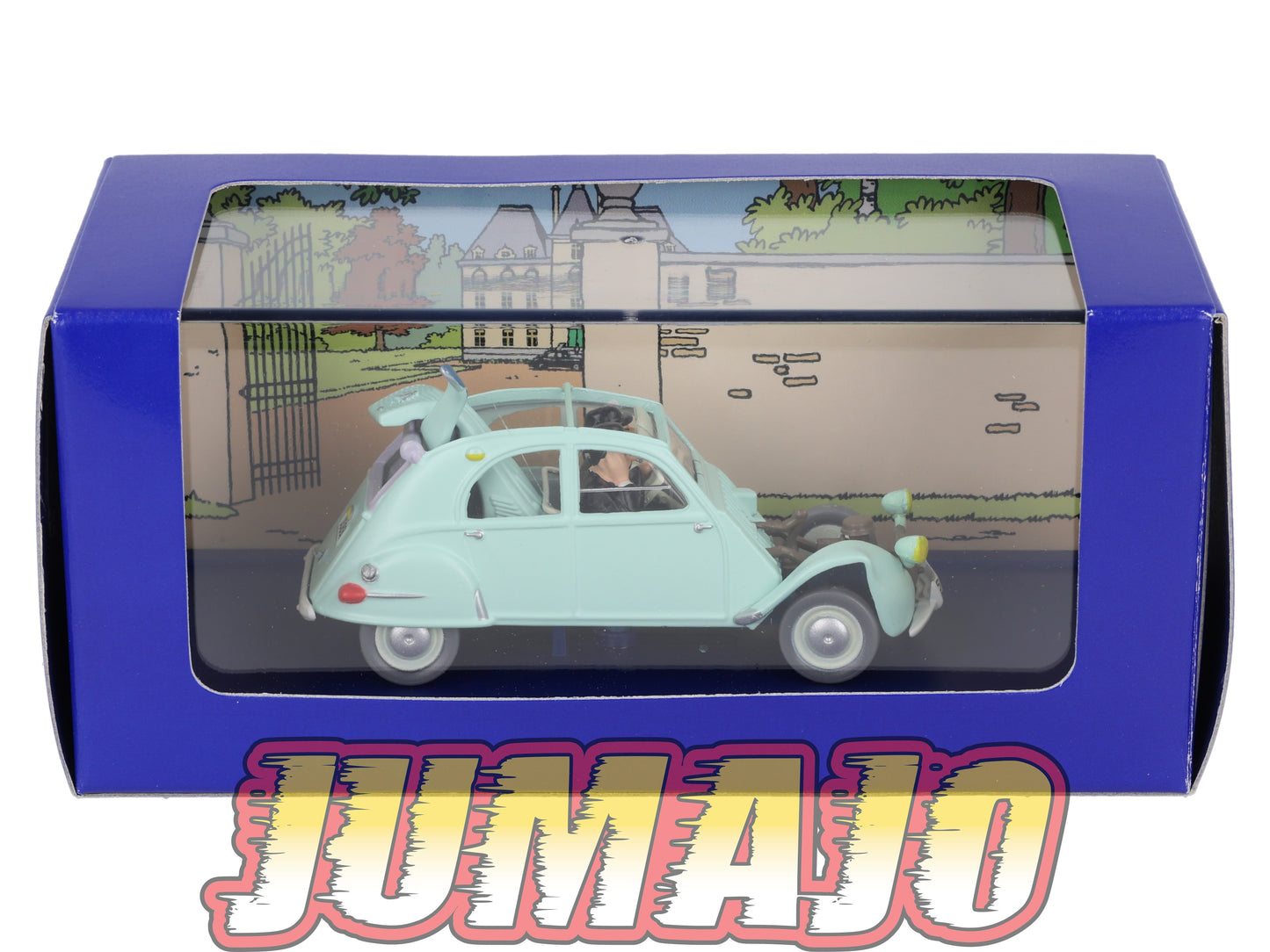 TIN33 Voiture 1/43 TINTIN atlas CITROËN 2CV Emboutie Bijoux De La Castafiore 1954