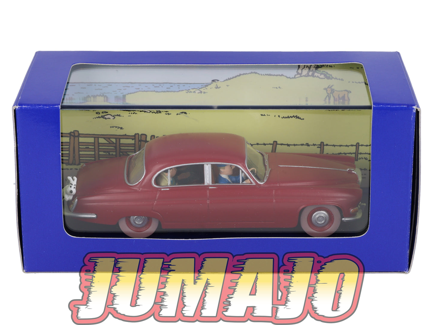 TIN40 Voiture 1/43 TINTIN atlas JAGUAR MKX Docteur Muller L'île Noire 1962