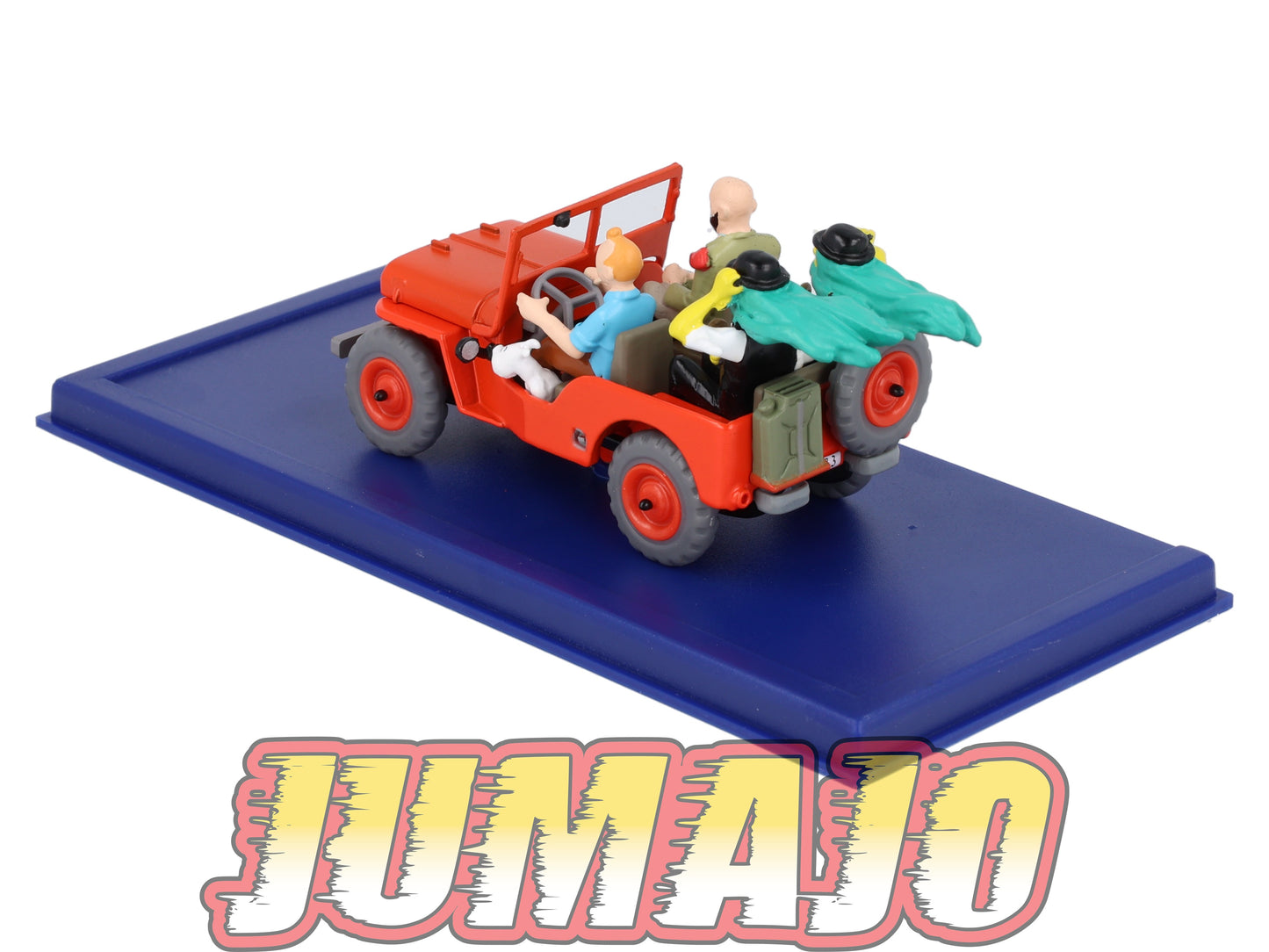 TIN44 Voiture 1/43 TINTIN atlas JEEP Willys MB Au Pays De L'Or Noire Années 40