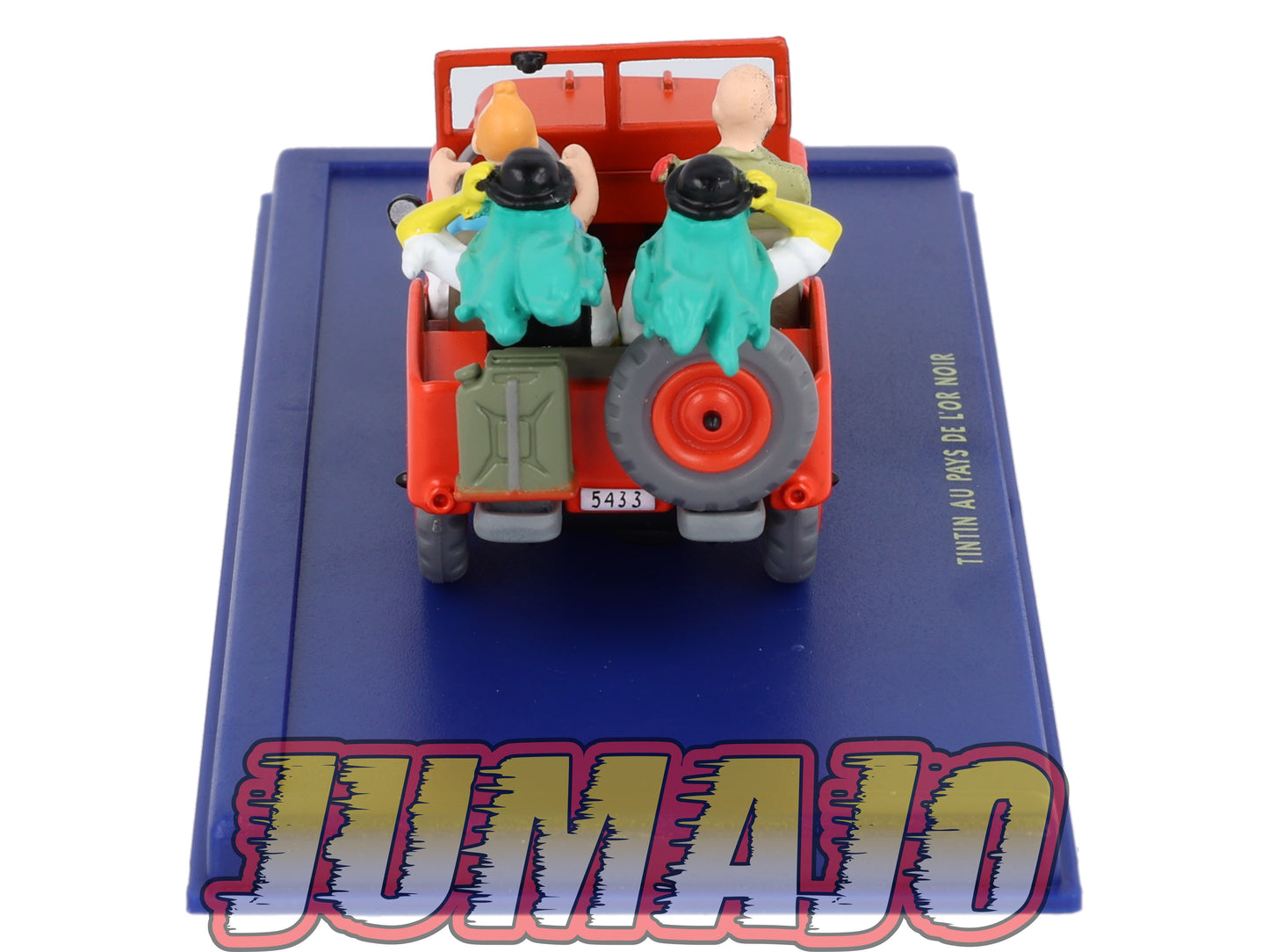 TIN44 Voiture 1/43 TINTIN atlas JEEP Willys MB Au Pays De L'Or Noire Années 40