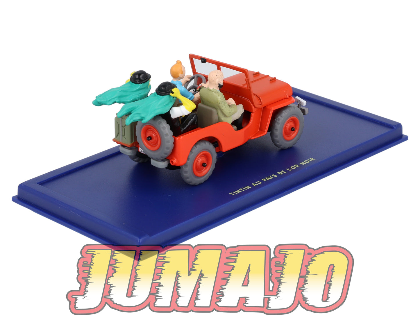 TIN44 Voiture 1/43 TINTIN atlas JEEP Willys MB Au Pays De L'Or Noire Années 40