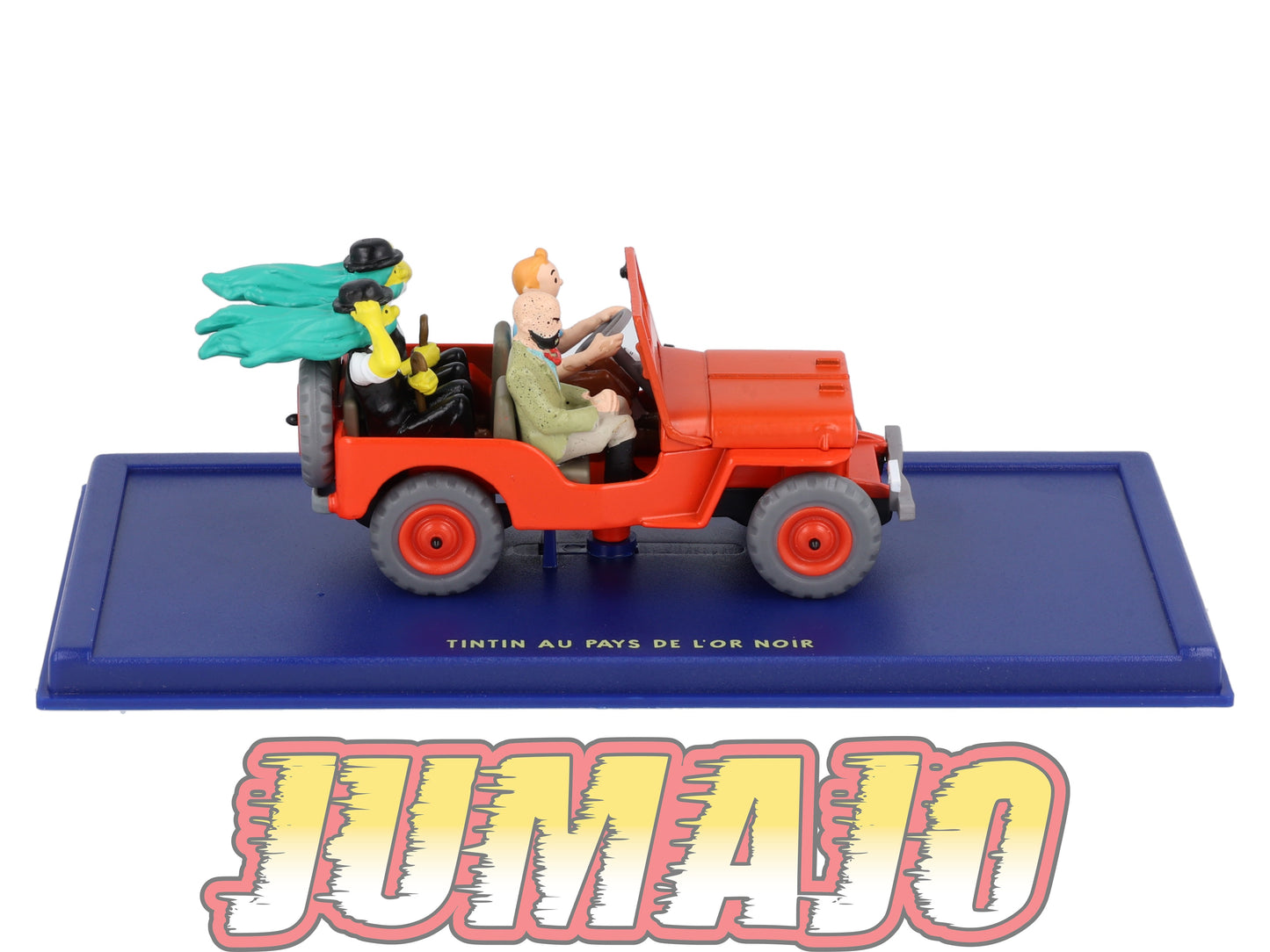 TIN44 Voiture 1/43 TINTIN atlas JEEP Willys MB Au Pays De L'Or Noire Années 40