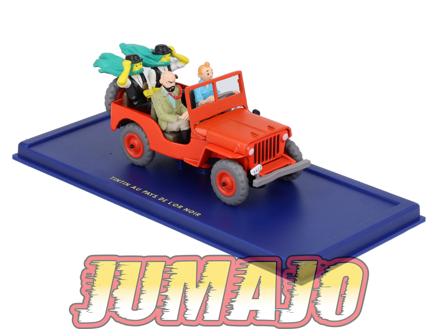 TIN44 Voiture 1/43 TINTIN atlas JEEP Willys MB Au Pays De L'Or Noire Années 40