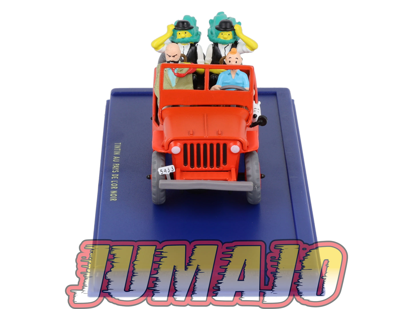 TIN44 Voiture 1/43 TINTIN atlas JEEP Willys MB Au Pays De L'Or Noire Années 40