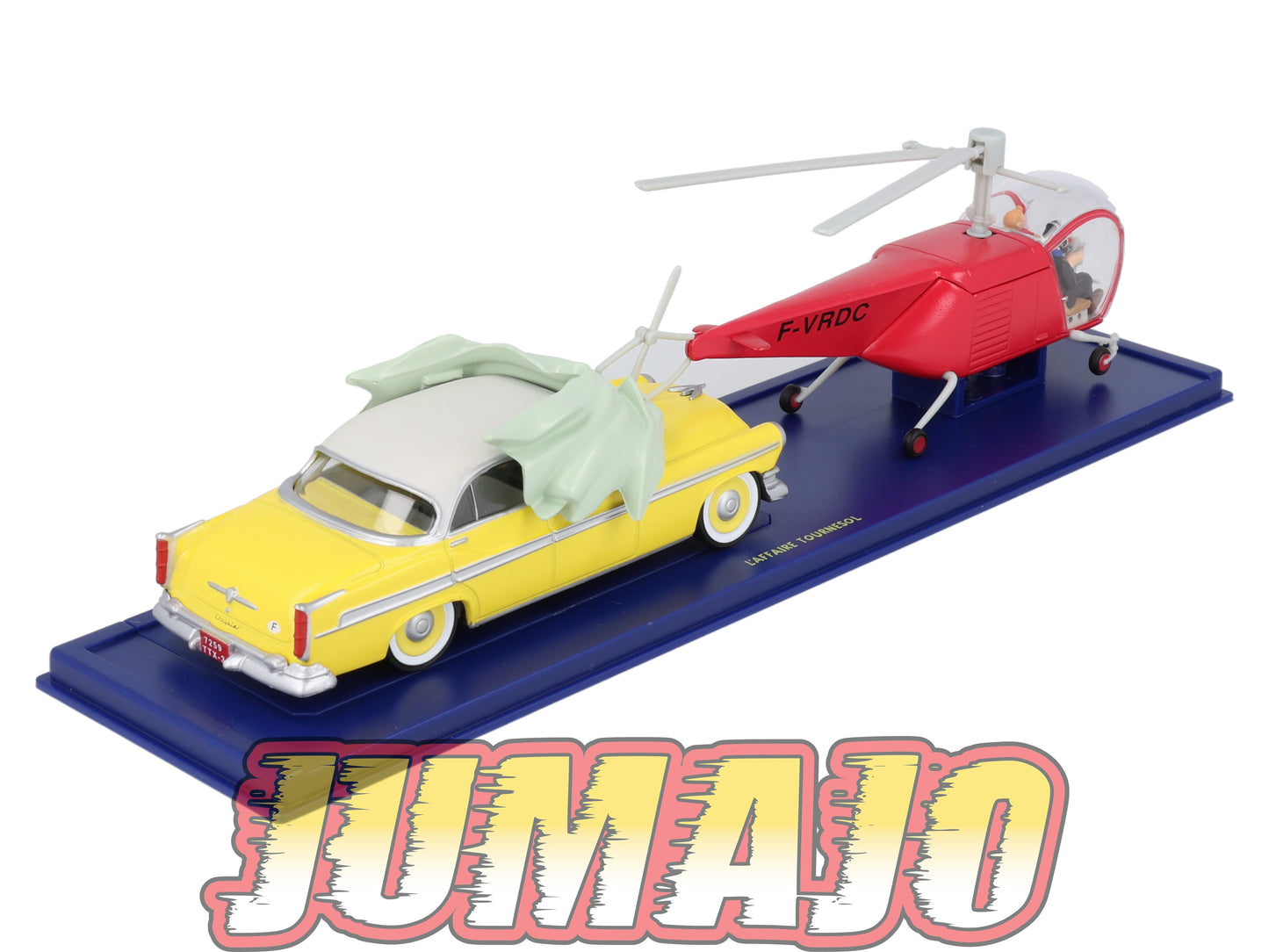 TIN47+48 Voiture 1/43 TINTIN atlas BELL Model 47 1947 + CHYSLER New Yorker Deluxe 1955