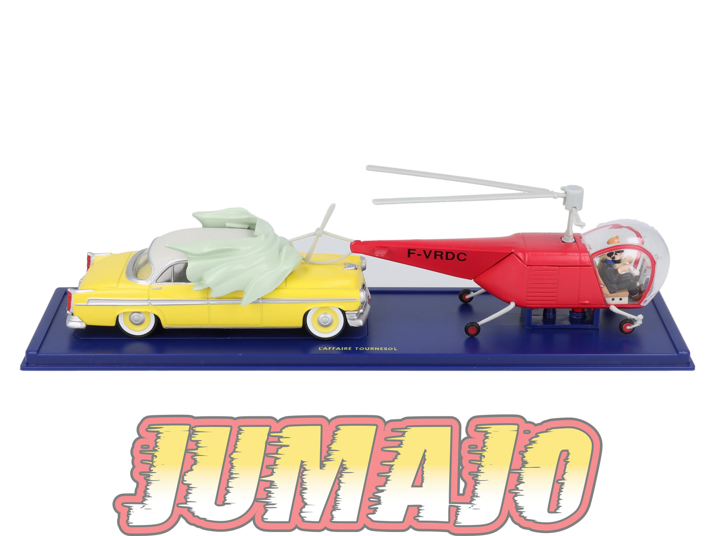 TIN47+48 Voiture 1/43 TINTIN atlas BELL Model 47 1947 + CHYSLER New Yorker Deluxe 1955