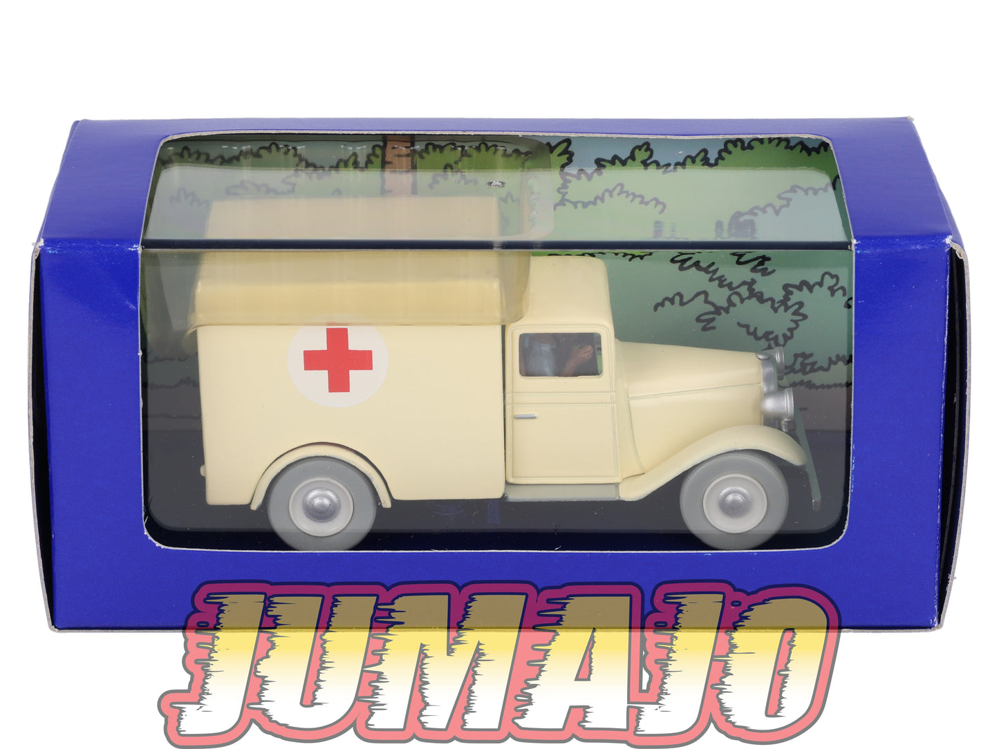 TIN56 Voiture 1/43 TINTIN atlas L'Ambulance De L'Asile Des Cigares Du Pharaon Années 30
