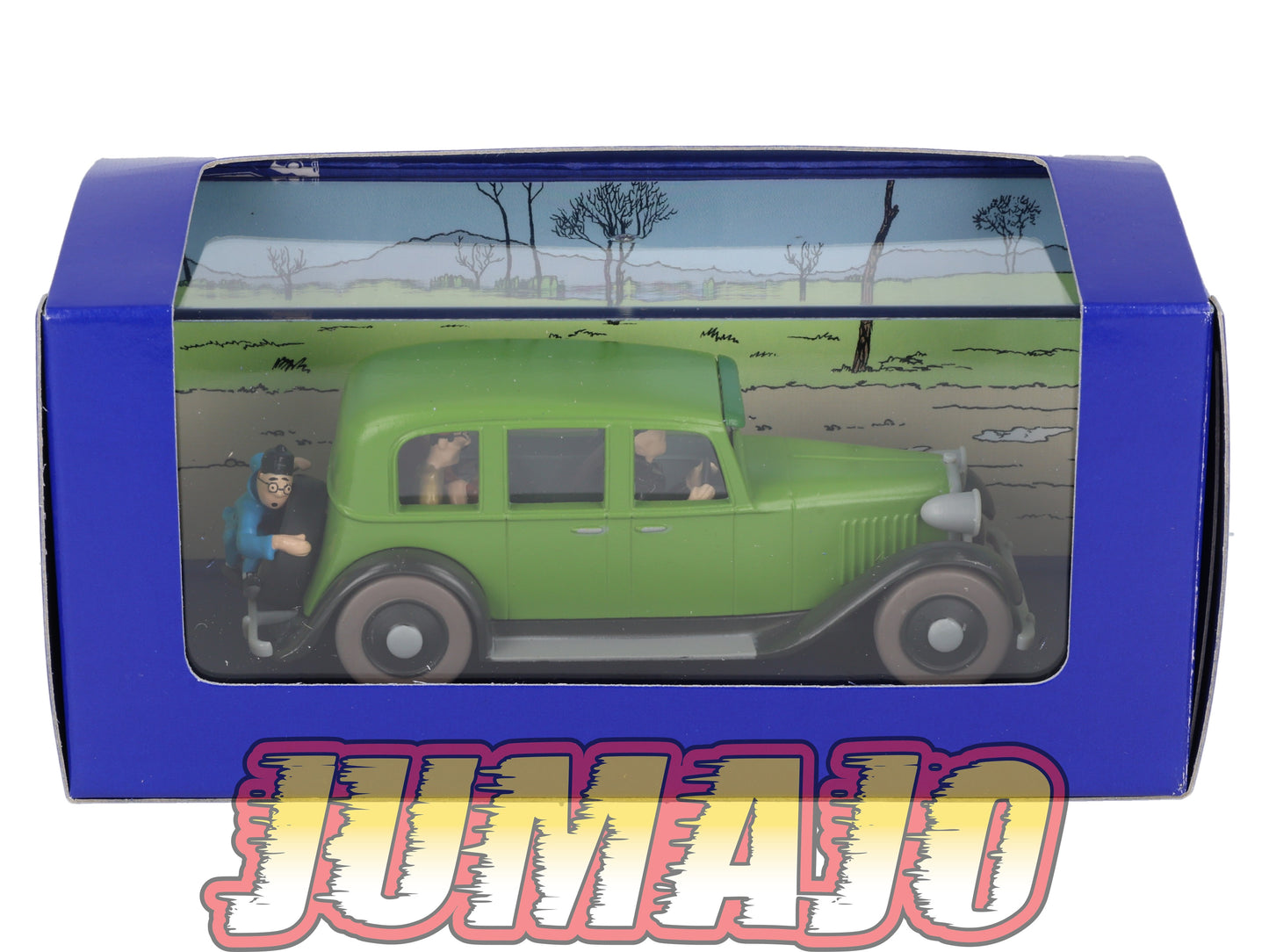 TIN9 Voiture 1/43 TINTIN atlas Limousine LOTUS Bleu Années 30