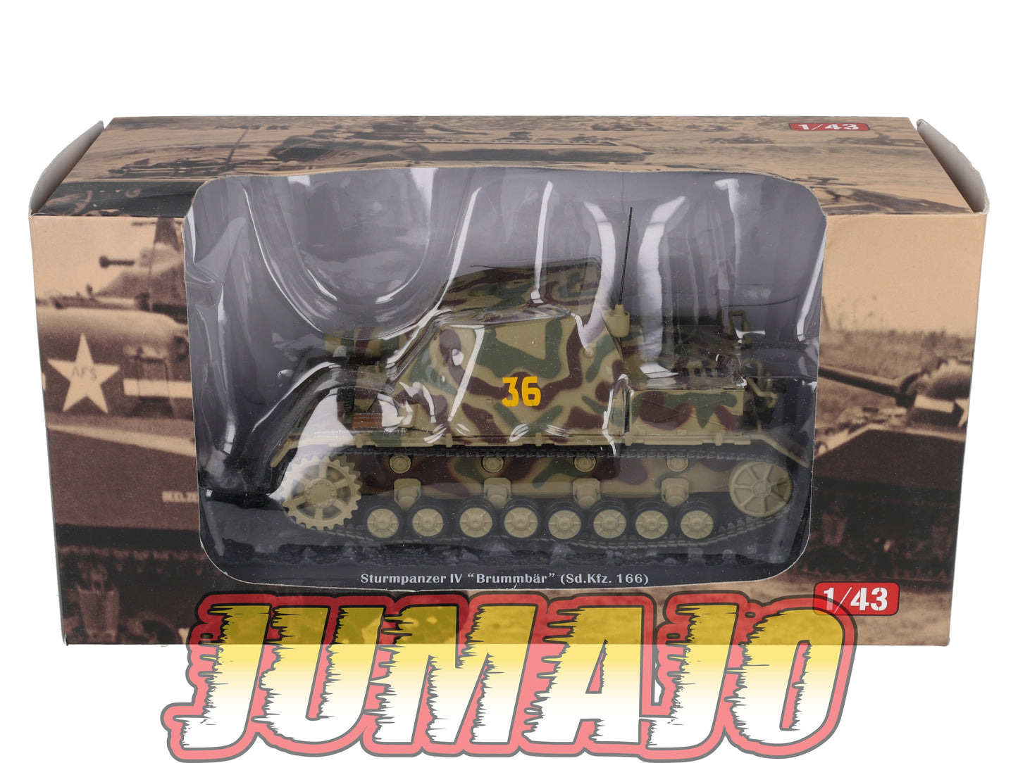 TK13 Tank Altaya IXO 1/43 WW2 : Sturmpanzer IV Brummbär France 1944 August