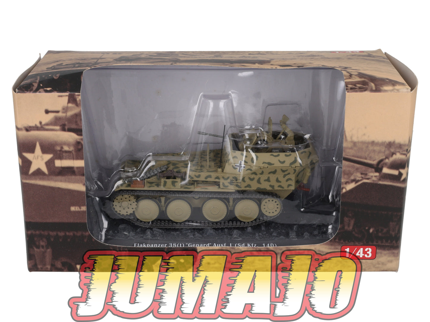 TK16 Tank Altaya IXO 1/43 WW2 : Flakpanzer 38(t) Gepard LSSAH France 1944 July