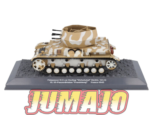 TK27 Tank Altaya IXO 1/43 WW2 : Flakpanzer Wirberlwind Frundsberg France 1945