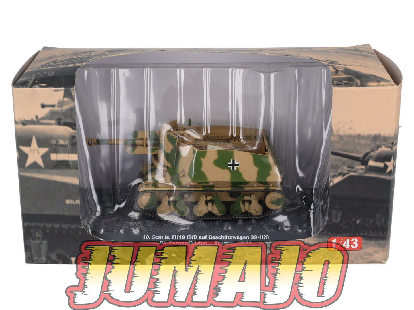 TK29 Tank Altaya IXO 1/43 WW2 : 10.5cm FH18 Panzerdivision France 1944