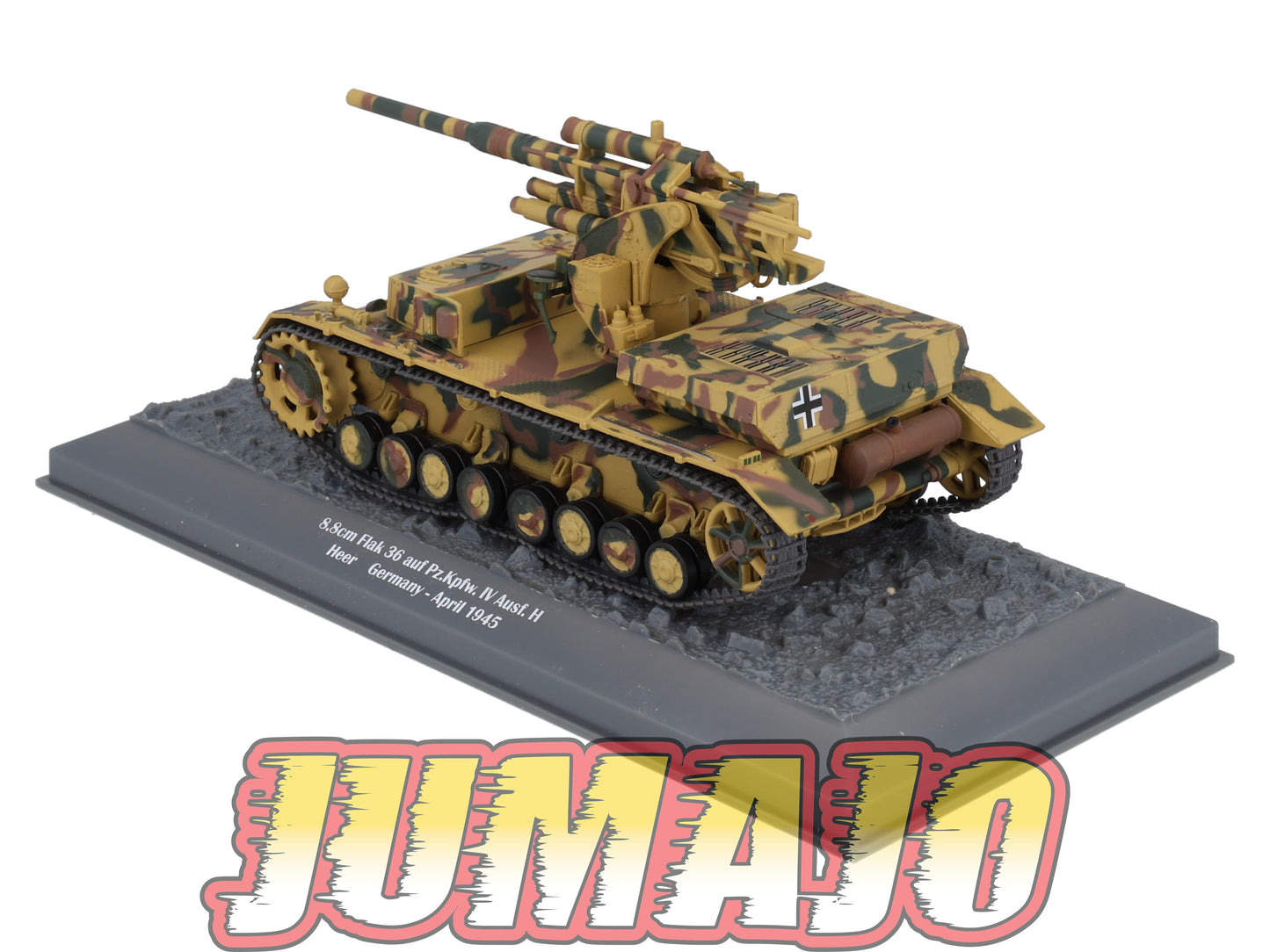 TK44 Tank Altaya IXO 1/43 WW2 : 8.8cm Flak 36 auf Pz.Kpfw Germany 1945 April