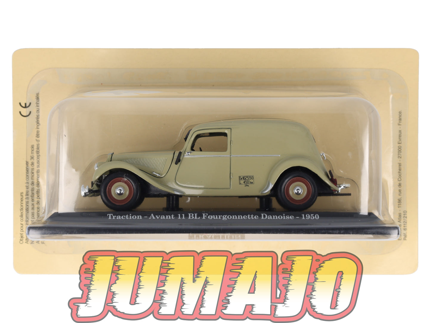 TRA10 Voiture 1/43 Atlas NOREV Traction Avant 11 BL Fourgonnette Danoise 1950