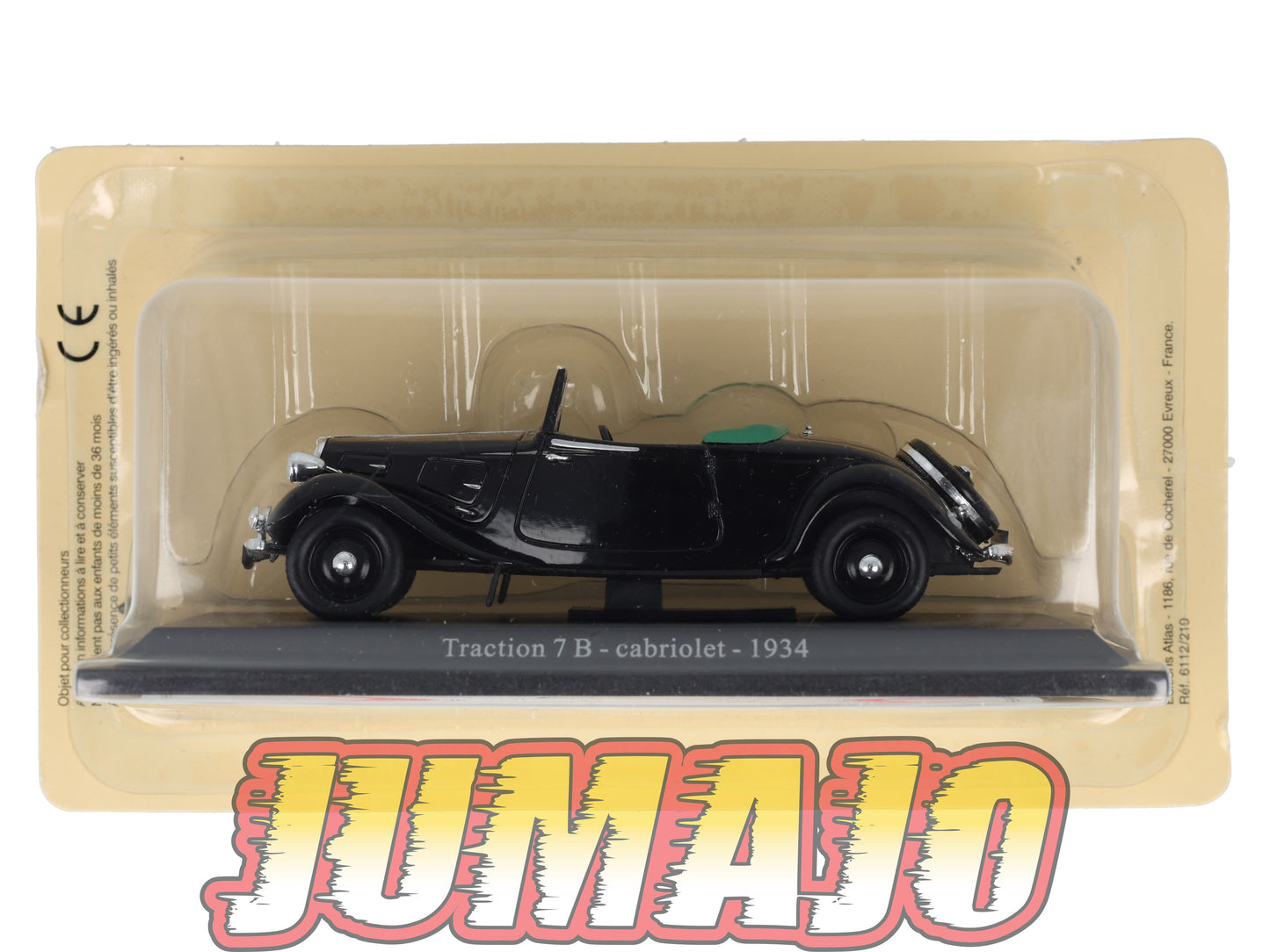 TRA19 Voiture 1/43 Atlas NOREV Traction 7B Cabriolet 1934