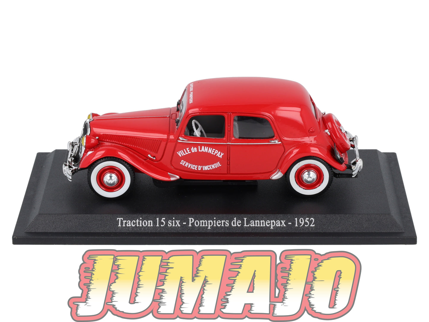 TRA27 Voiture 1/43 Atlas NOREV Traction 15 Six Pompiers De Lannepax 1952