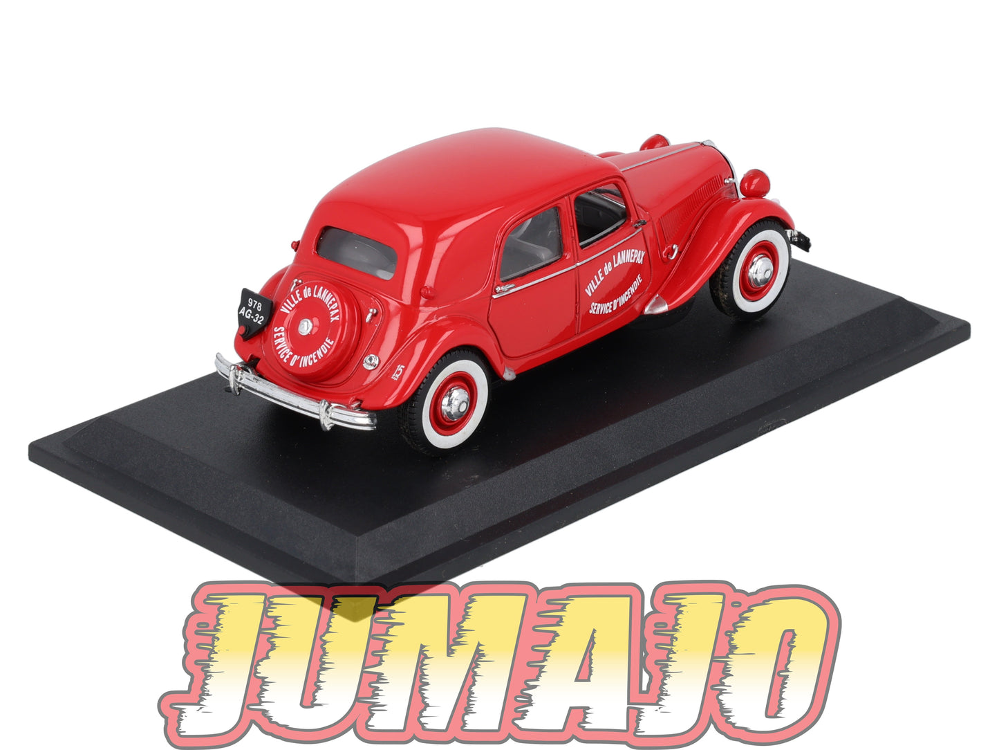 TRA27 Voiture 1/43 Atlas NOREV Traction 15 Six Pompiers De Lannepax 1952