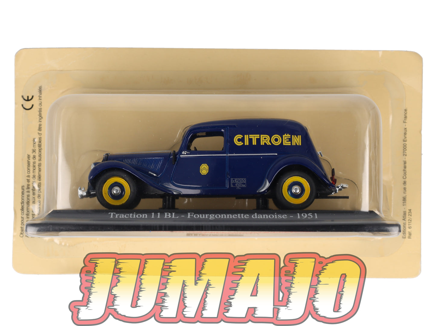 TRA34 Voiture 1/43 Atlas NOREV Traction 11 BL Limousine Danoise 1951