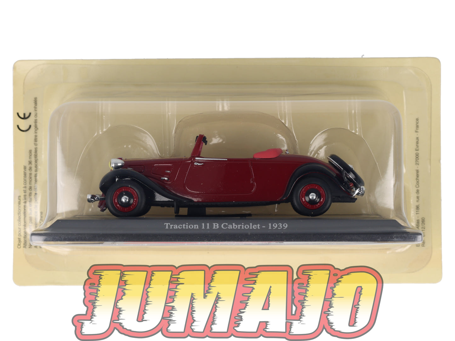 TRA60 Voiture 1/43 Atlas NOREV Traction 11 B Cabriolet 1939
