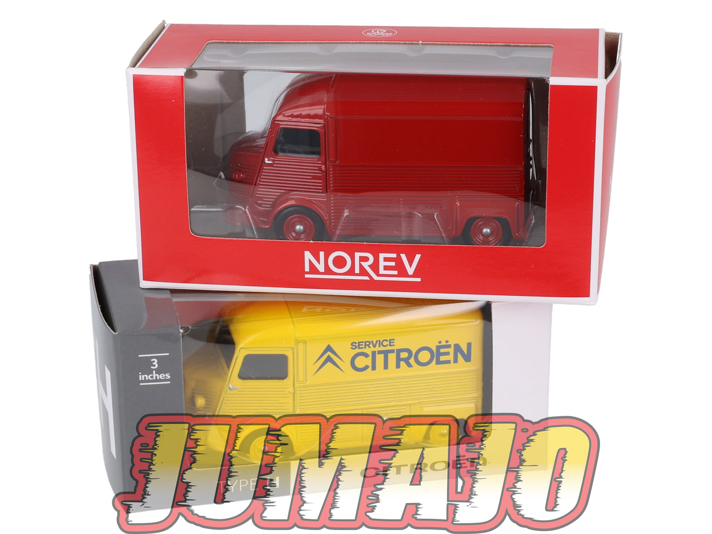 TRI113 2 X 3 inches 1/64 NOREV : CITROEN Type H & Type HY pompier