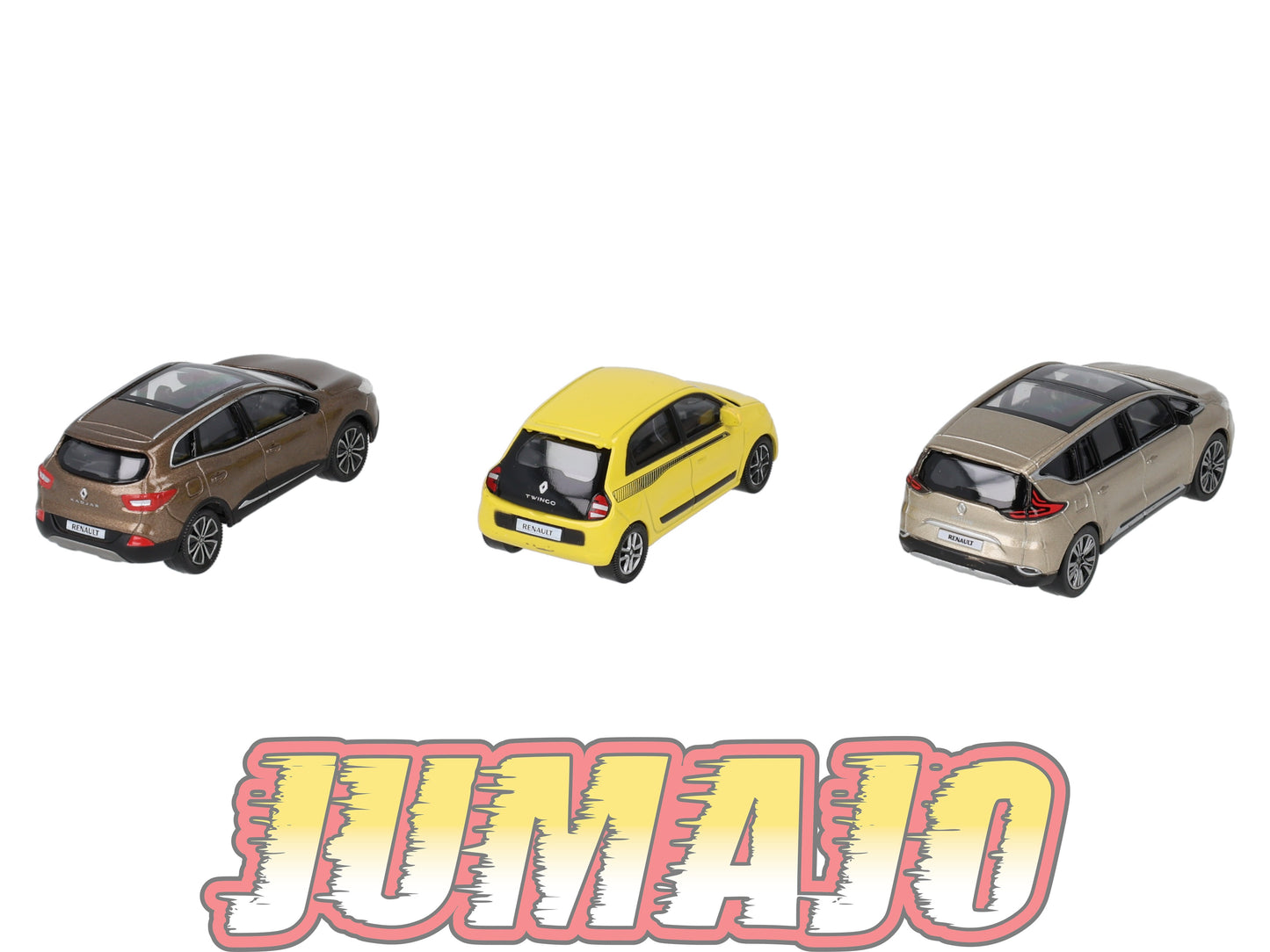 TRI116 Lot 3 X 3 inches 1/64 RENAULT NOREV Kadjar, Twingo & Espace