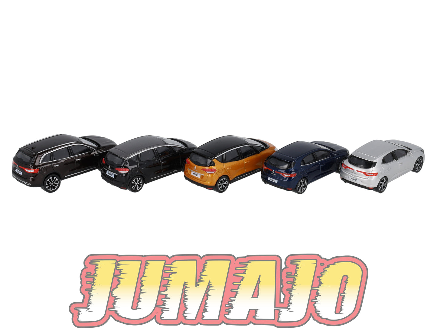 TRI73 Lot 5 X 3 inches 1/64 RENAULT NOREV Koleos , 2 Scénic , 2 Mégane