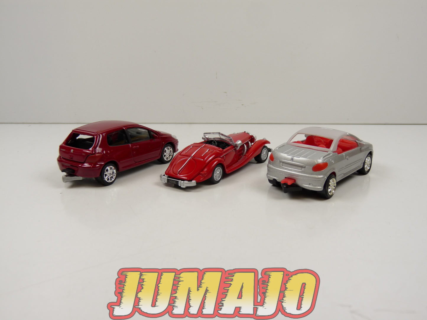 TRI92 : 5 X 3 inches 1/64 NOREV Peugeot 307, 206, Mercedes-Benz 500K, mégane, twingo