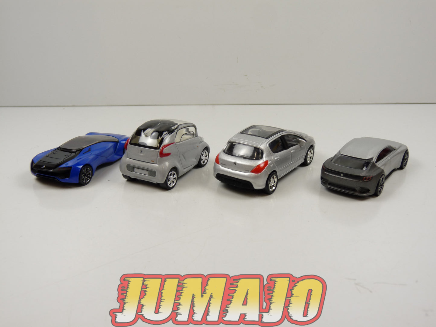 TRI94 : 5 X 3 inches 1/64 NOREV Peugeot Concept car BB1, Exalt, Vision Gran turismo, 308, mégane