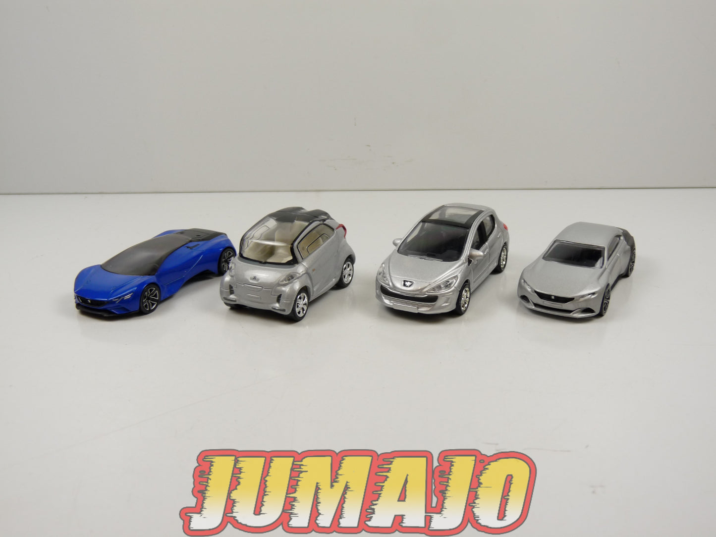 TRI94 : 5 X 3 inches 1/64 NOREV Peugeot Concept car BB1, Exalt, Vision Gran turismo, 308, mégane