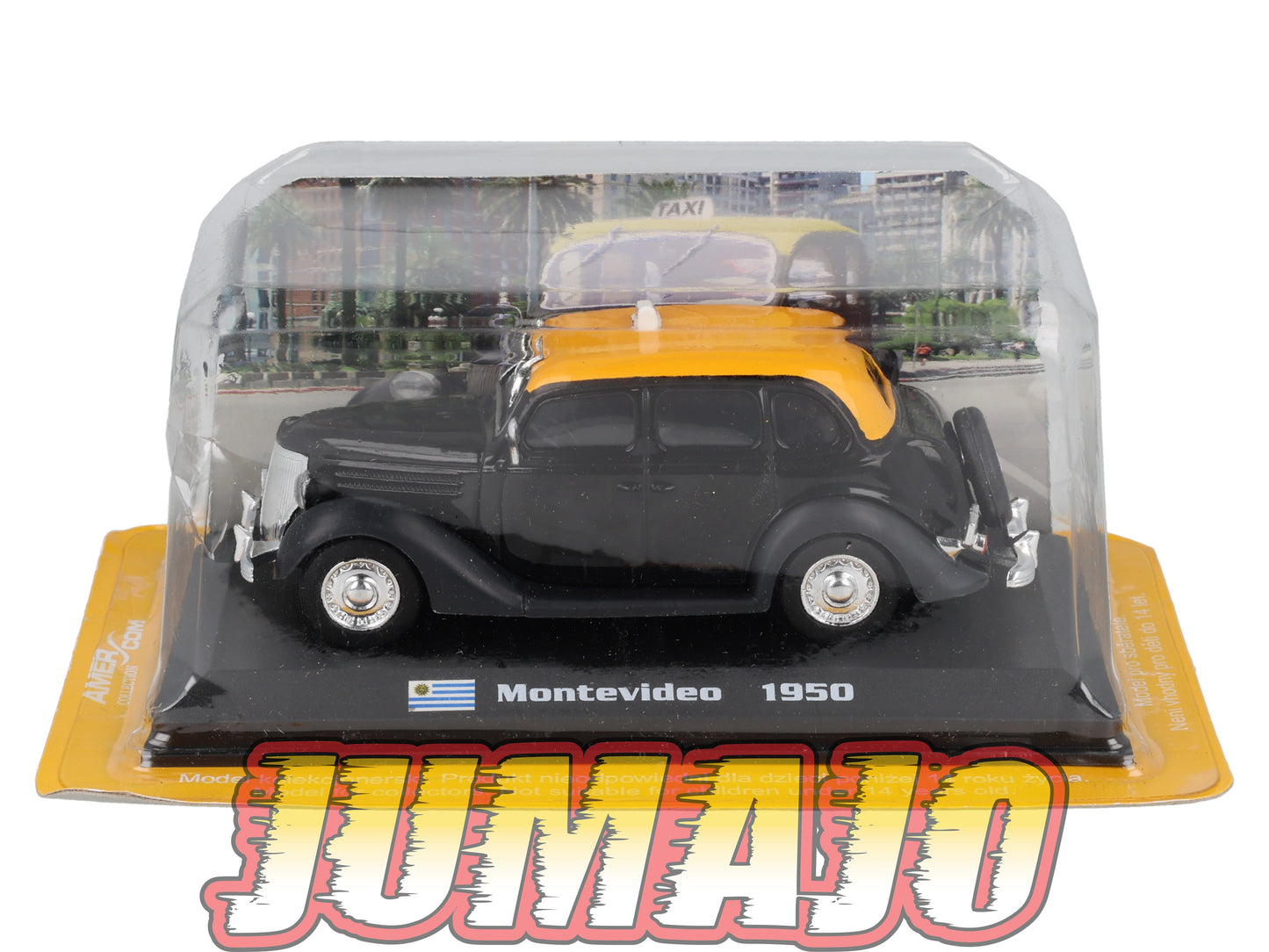 TX102 Voiture 1/43 AMERCOM TAXIS DU MONDE : Ford V8 Montevideo 1950