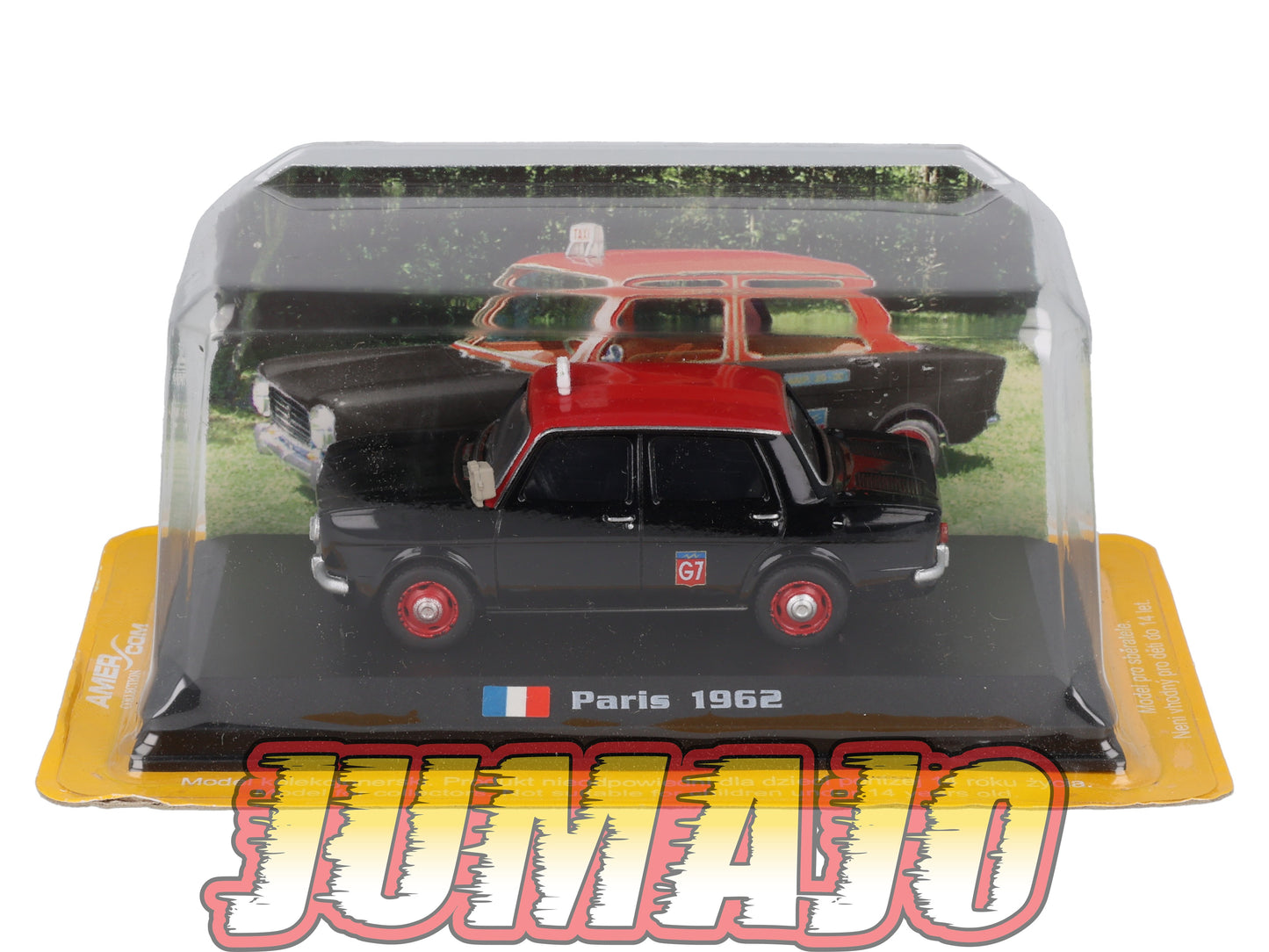 TX120 Voiture 1/43 AMERCOM TAXIS DU MONDE : Simca 1000 Paris 1962