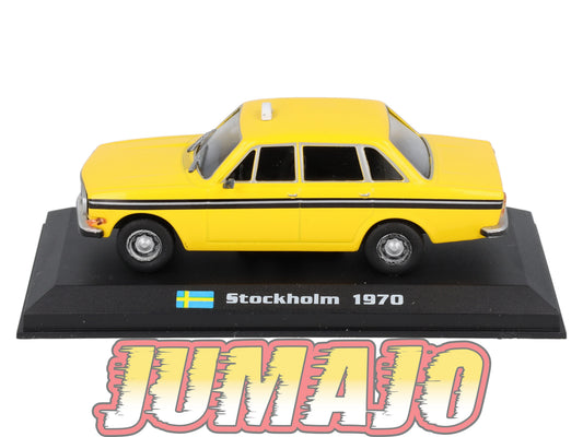 TX121 Voiture 1/43 AMERCOM TAXIS DU MONDE : Volvo 144 Stockholm 1970