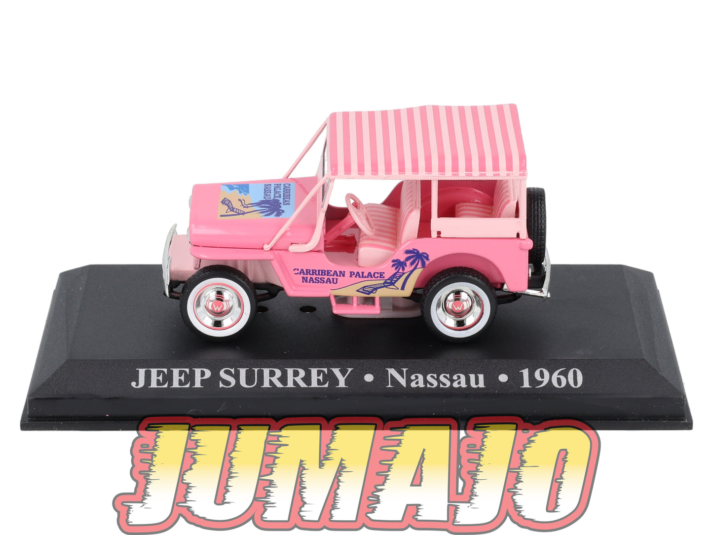 TX17 Voiture 1/43 IXO/Altaya TAXIS DU MONDE : JEEP Surrey Nassau 1960 (Rose)