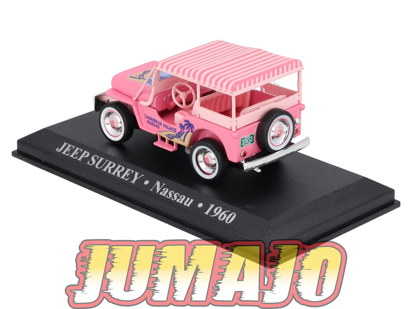 TX17 Voiture 1/43 IXO/Altaya TAXIS DU MONDE : JEEP Surrey Nassau 1960 (Rose)
