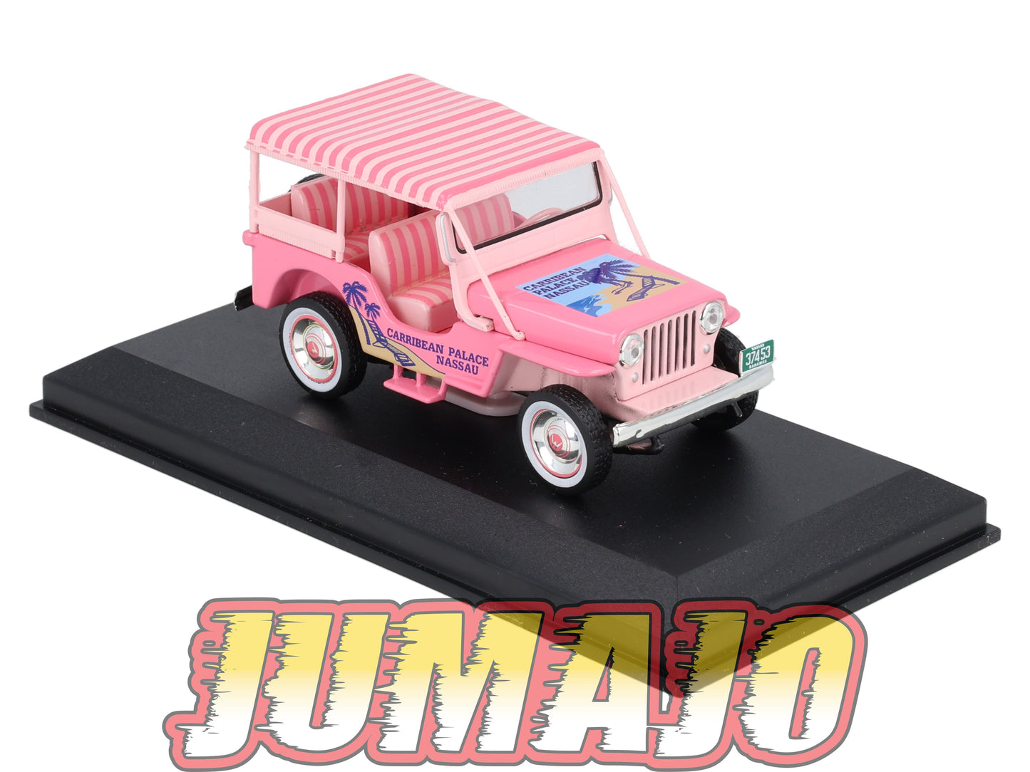 TX17 Voiture 1/43 IXO/Altaya TAXIS DU MONDE : JEEP Surrey Nassau 1960 (Rose)