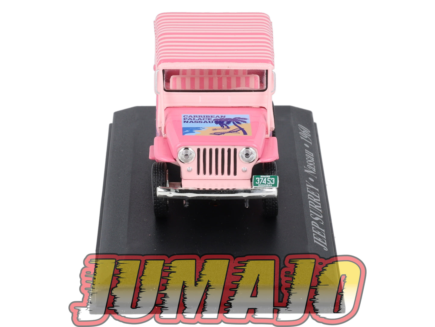 TX17 Voiture 1/43 IXO/Altaya TAXIS DU MONDE : JEEP Surrey Nassau 1960 (Rose)