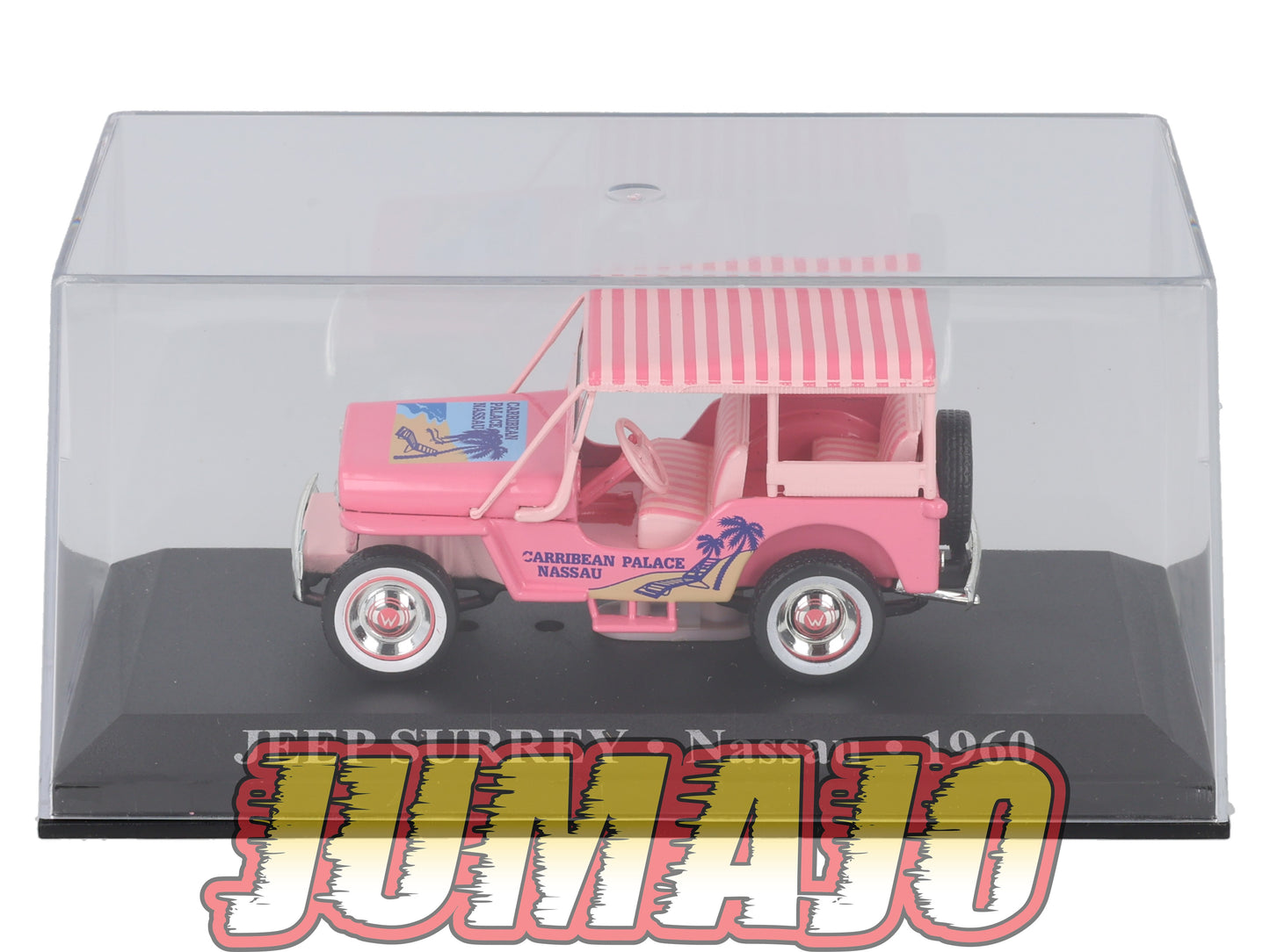 TX17 Voiture 1/43 IXO/Altaya TAXIS DU MONDE : JEEP Surrey Nassau 1960 (Rose)