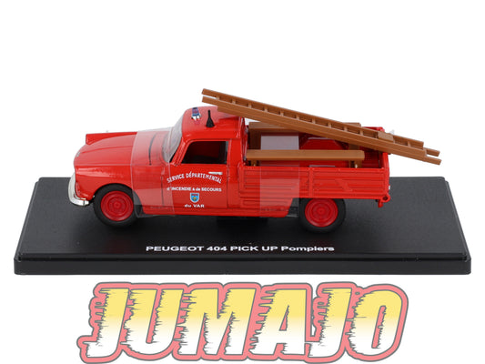 UT13 voiture 1/43 atlas Eligor utilitaires PEUGEOT 404 Pick Up Pompiers Incendie & Secours Du Var