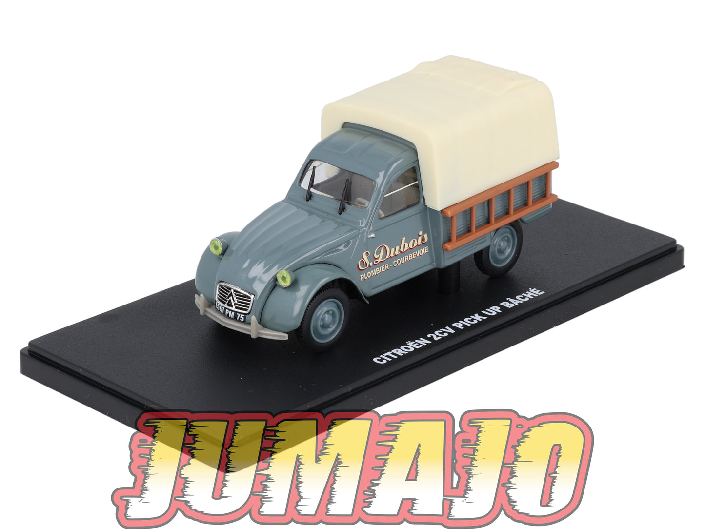 UT36 voiture 1/43 atlas Eligor utilitaires CITROËN 2CV Pick Up Bâché Plombier Courbevoie