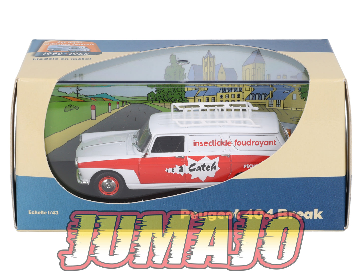 UT37 voiture 1/43 atlas Eligor utilitaires PEUGEOT 404 Break Catch Insecticide Foudroyant
